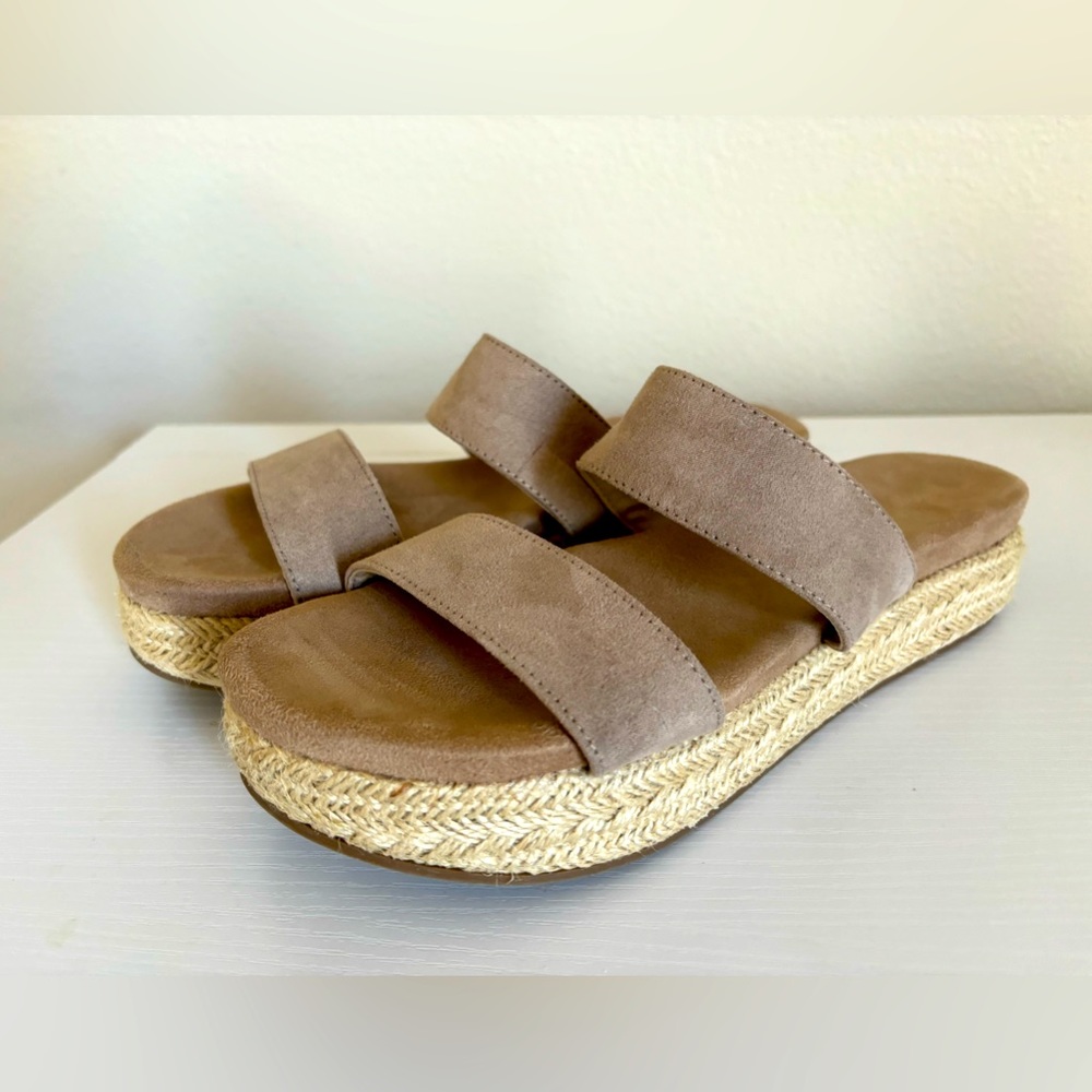 Madden Girl Elleen Platform Espadrille Sandal, Tan, Size 9M